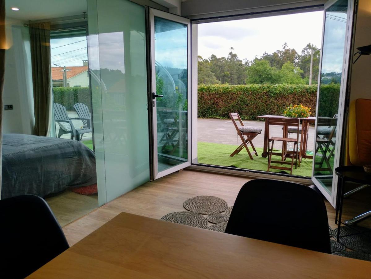 Casa Rocha Velha Con Terraza Y Piscina Particular Apartment ซานติอาโก เด กอมโปสเตลา ภายนอก รูปภาพ