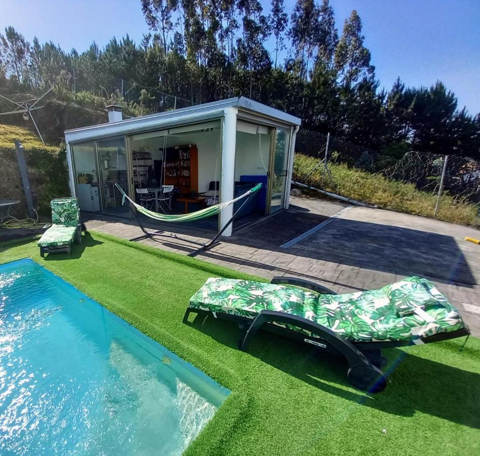 Casa Rocha Velha Con Terraza Y Piscina Particular Apartment ซานติอาโก เด กอมโปสเตลา ภายนอก รูปภาพ