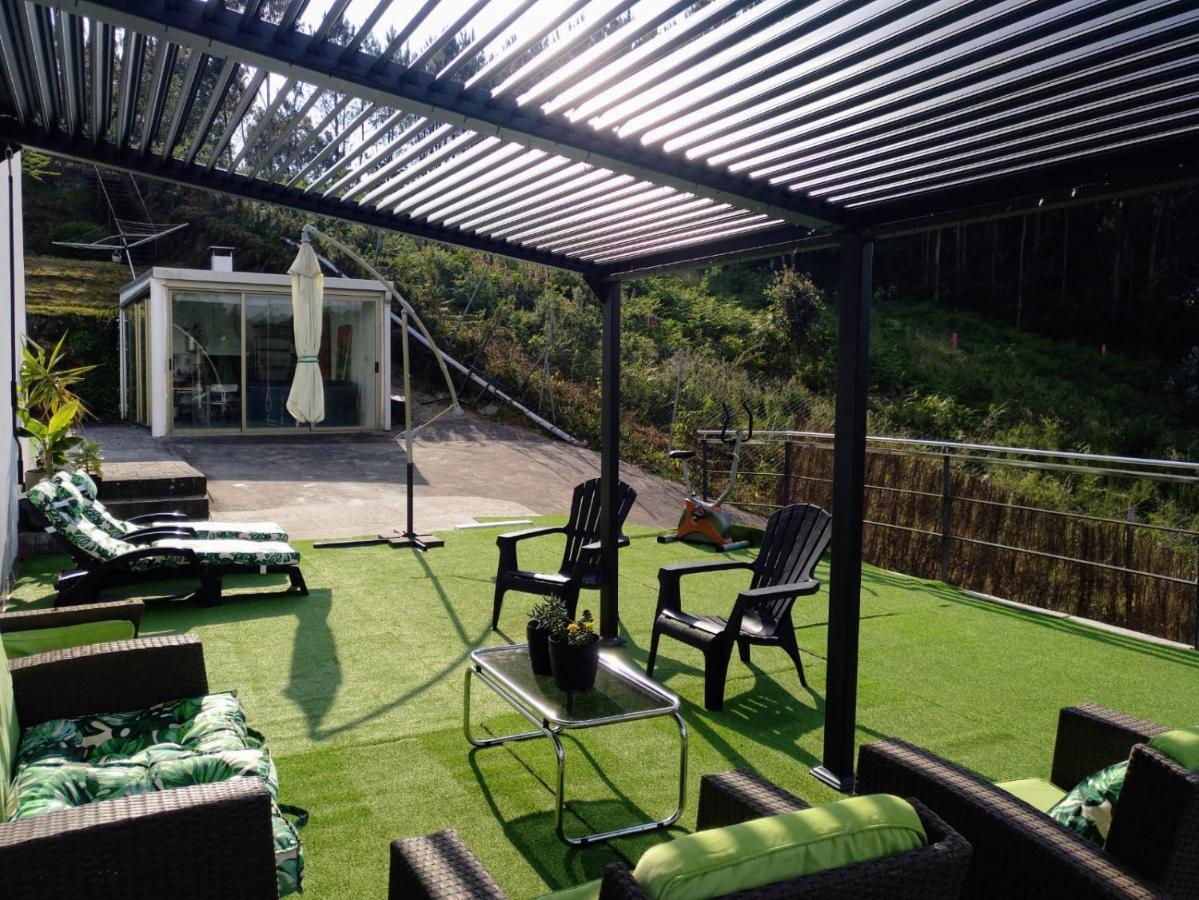 Casa Rocha Velha Con Terraza Y Piscina Particular Apartment ซานติอาโก เด กอมโปสเตลา ภายนอก รูปภาพ